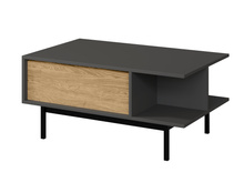 Modern Couchtisch Eiche geölte/Anthrazit MALTS