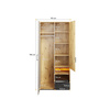 Kleiderschrank mit Schublade BOB zweitürig Artisan Eiche
