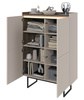 Highboard Modern DENI Beige/Eiche Dunkel