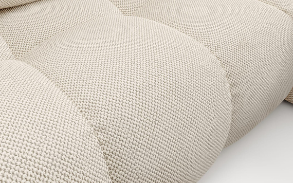 Elegant L-form Ecke links oder rechts MOSSA Beige
