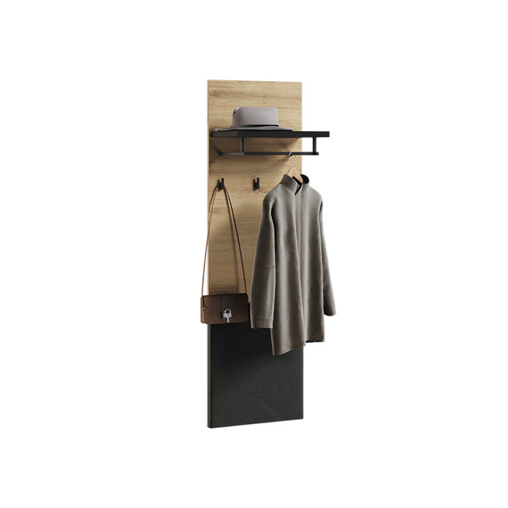 Garderoben-Set mit Spiegel und Kleiderbügeln + Schuhregal LIMA