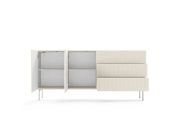 Sideboard mit Türen und Schubladen LOUISS Kaschmir