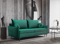 Schlafsofa mit Bettkasten LEO Grün