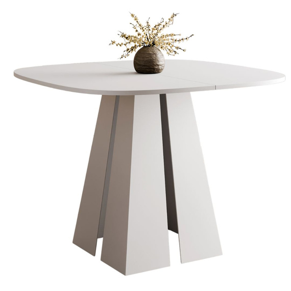 Esszimmer Tisch Japandi Weiß DAST
