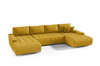 Großes Ecksofa in U-Form für Wohnzimmer MONA Beige