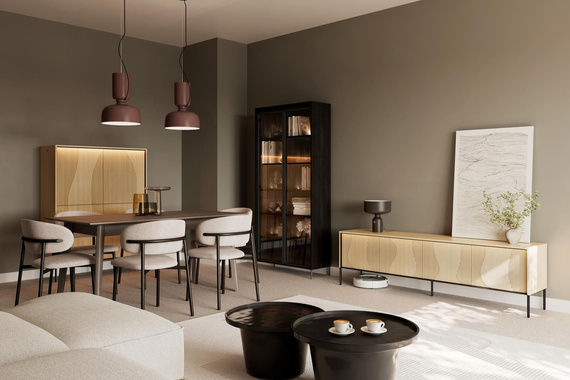 Modern Couchtisch mit Stauraum WAVE