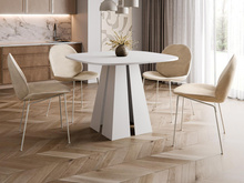 Esszimmer Tisch Japandi Weiß DAST