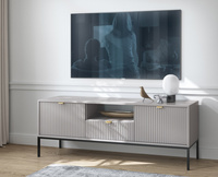 TV-Schrank mit Schublade und 2 Türen NANCY Lowboard mit Lamellen