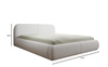 Design Polsterbett Premium 200x200 Hellbeige