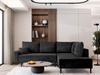 Ecksofa Bonell bequem für Wohnzimmer Graphit 257cm BLAIR