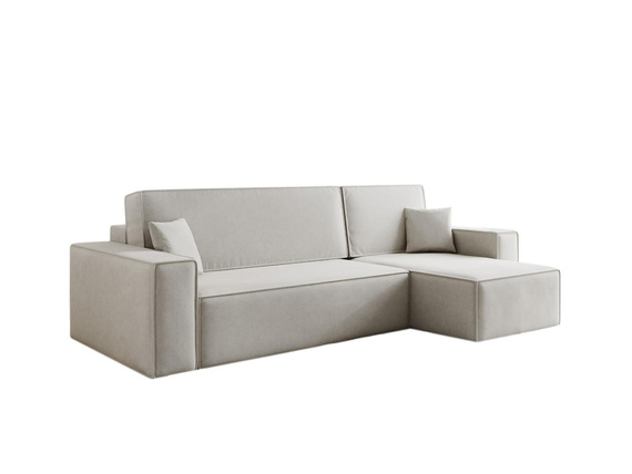  L-form Ecke mit universelle Ottomane CARLS BEIGE