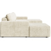 Japandi Ecksofa U-form 360cm Breite Creme
