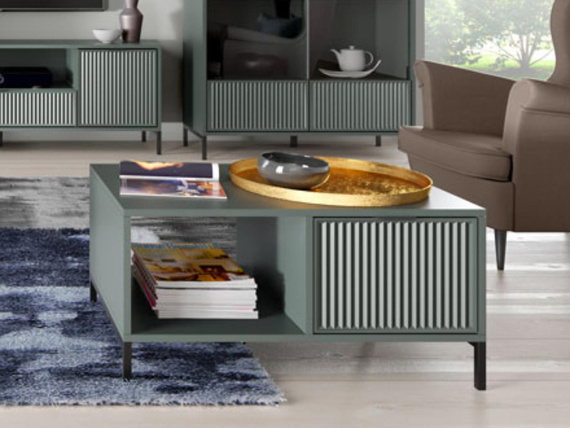 Couchtisch mit Schublade VIVAS Grün