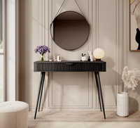 Schminktisch mit Schublade Glamour Schwarz BELLO