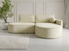 Ottomane Rechts \ boucle \ Creme