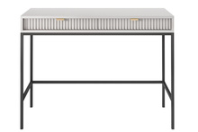 Schminktisch mit 2 Schubladen NANCY Grau/Schwarz