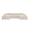 Ecksofa U-form SANTO Rosa Velvet