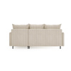 Ecksofa mit Schlaffunktion LEO Breite Graphit