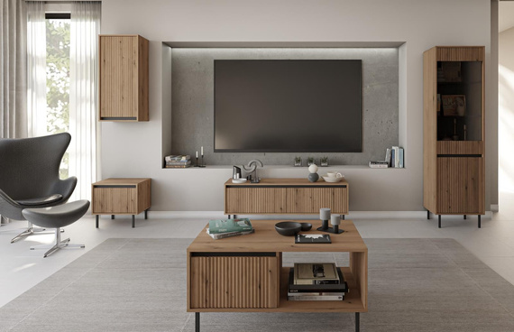 Geräumige Kommode mit 3 schubladen eiche evoke CIAO