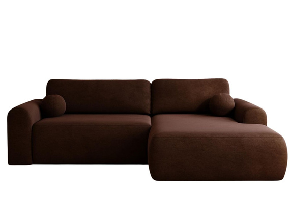 Design Ecksofa in modernem stil velvet braun rechts AURA