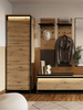 Kleiderschrank für den Flur LIMA Eiche Artisan/Schwarz