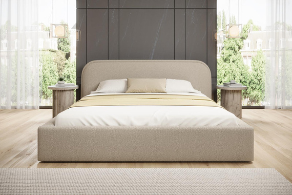 Polsterbett bequemes Schlafen 160x200 Beige