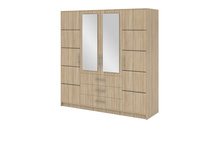 Kleiderschrank mit 3 Schubladen ALEX Eiche sonoma