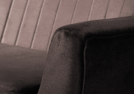 Sofa mit hohen Beinen TULIO Breite: 160 Braun