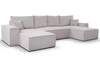  Ecksofa U-Form MALAG Beige