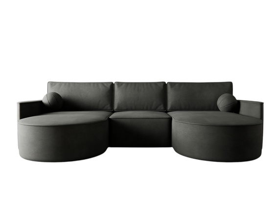 Ecksofa für modernes Wohnen U Form OLIO Graphit