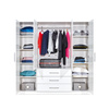 Kleiderschrank mit 3 Schubladen ALEX Graphit