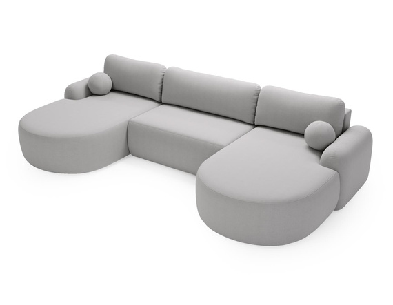 Ecksofa U Form Breite 377 OLIO Grau