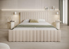 Hochwertiges Polsterbett Bouclé 180x200 Beige BUBBLE II