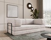 Designer Schlafsofa Cord Creme LAMILO