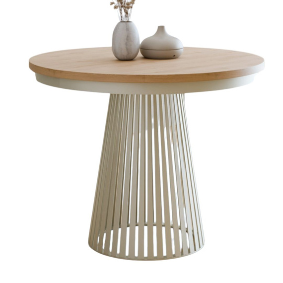 Modern Esstisch ausziehbar 100-180 Eiche craft/ kaschmir
