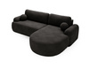 Ecksofa boucle L-Form OLIO Anthrazit