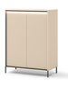Garderoben-Set mit komfortabel Sitzbank Beige FLORE