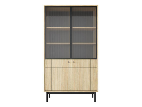 VIitrine mit 2 Türen LONDON Eiche LINEA