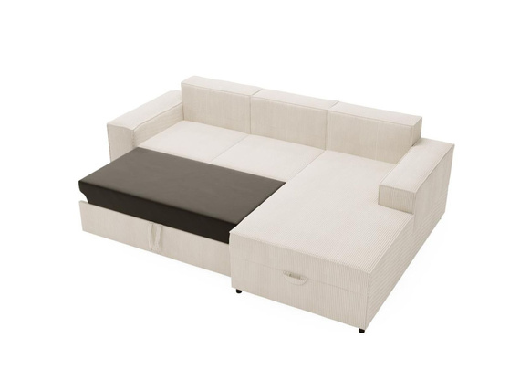 Ecksofa L-form SANTO Beige Velvet