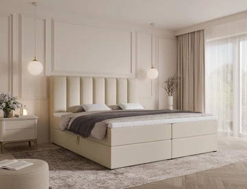 Hellbeige \ 140 \ mit Topper \ Velvet