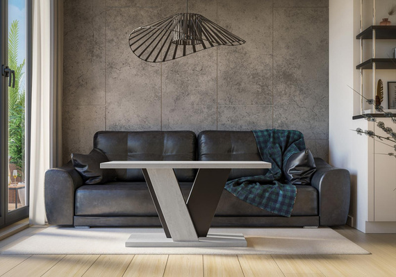 Couchtisch MANO Beton+Schwarz