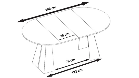 Tisch Weiß ausziehbar stabil Design TRENDI