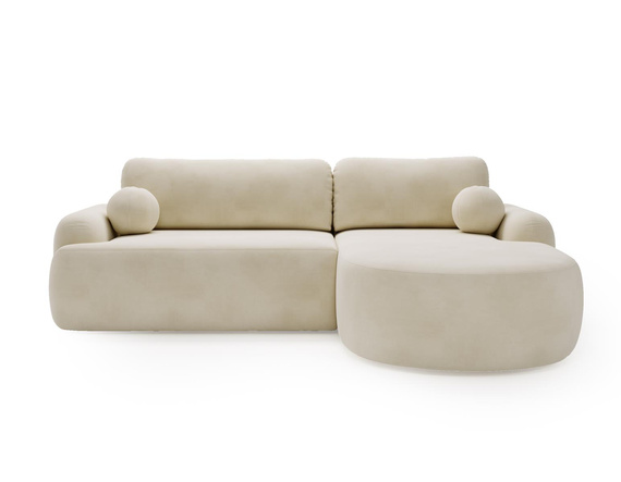 Elegantes Ecksofa L-Form OLIO Creme 