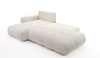 Modern L-form Ecke links oder rechts MOSSA BEIGE 