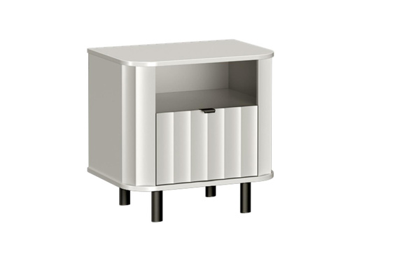 Nachttisch mit Schublade Elegant design weiß STYLS