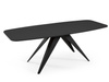 Großer Esstisch 180 cm Schwarz LENO