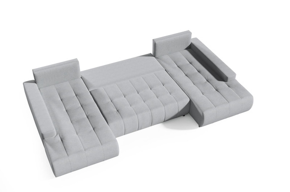 Großes Ecksofa in U-Form für Wohnzimmer MONA Beige