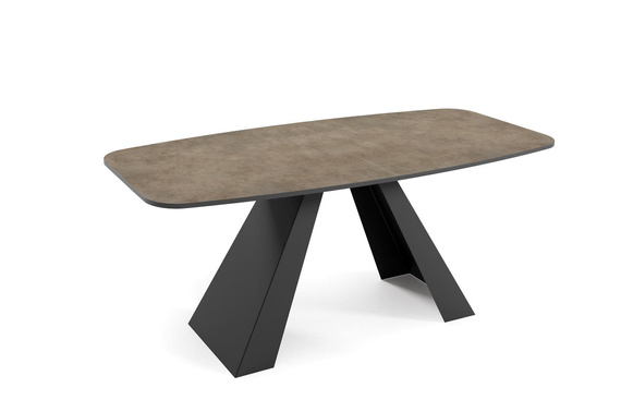 Esstisch ausziehbar 160 Braun Beton LENO