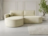 Ottomane Links \ boucle \ Creme