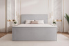 Luxus Boxspringbett mit Bettkasten 160x200 Grau 